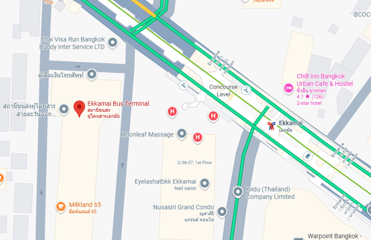 Ekkamai Bus Terminal in Bangkok