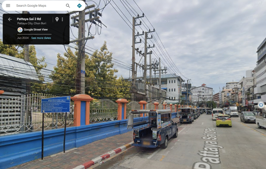 Change buses here for Jomtien