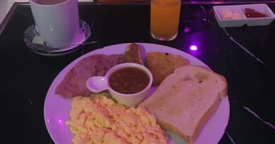 99 baht early bird breakfast special at Time Bar