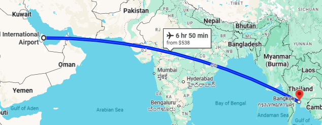 Doha to Bangkok