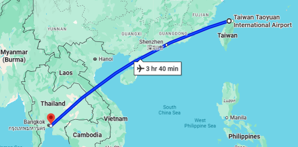 Taipei to Bangkok
