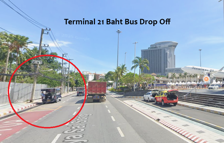 Terminal 21 Baht Bus Drop Off Point - Pattaya
