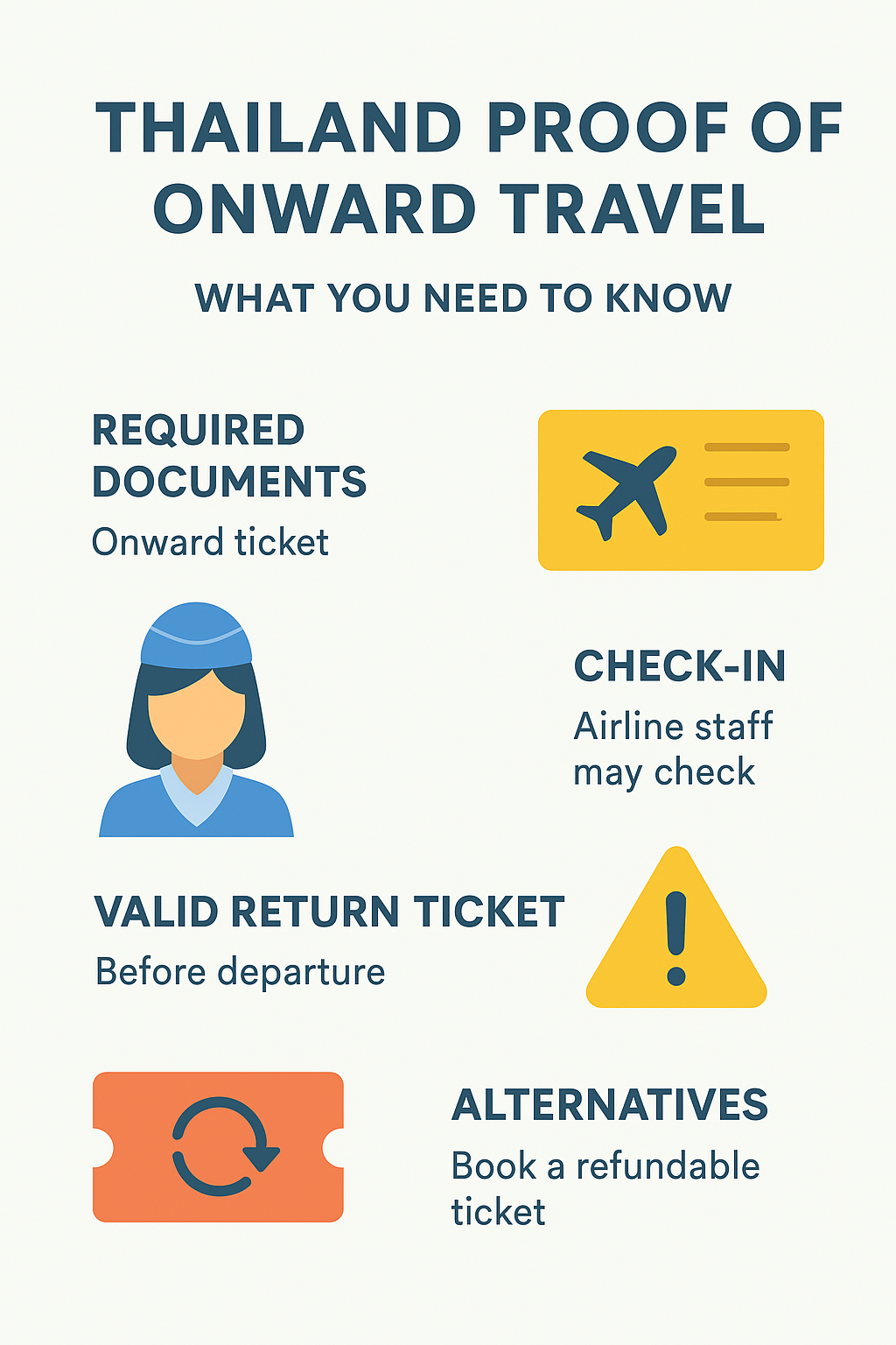 Thailand Proof of Onward Travel Checklist